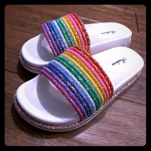 Glitter slides
